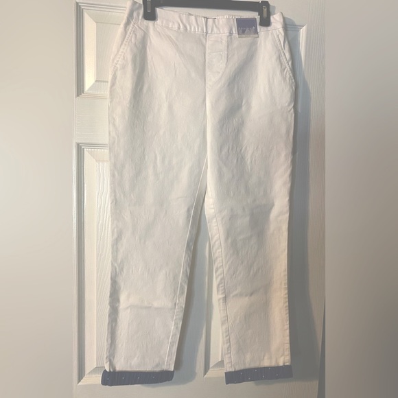 Laura Scott Pants - NWT Laura Scott cotton elastic waist pants size Small